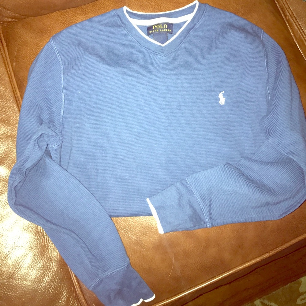 Men's small long sleeve thermal POLO Ralph Lauren